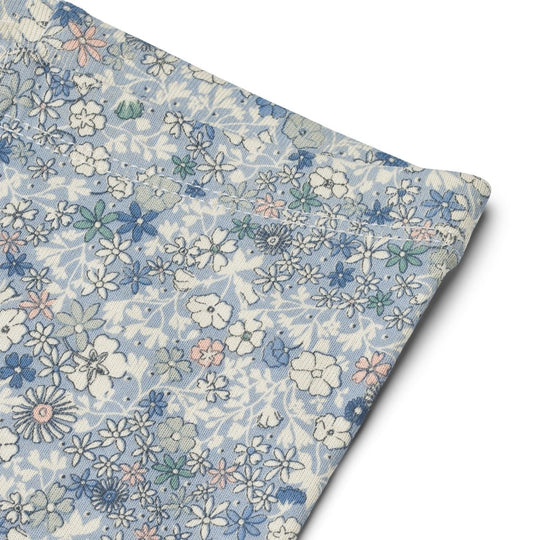 Wheat Main Jersey Leggings Jules - Blue summer flowers | Torgunns Barneklær AS