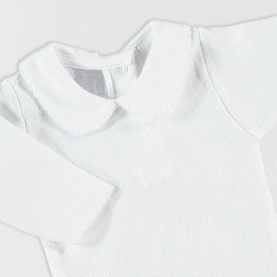 babidu | Body m/Rund Krage - Hvit | Torgunns Barneklær AS