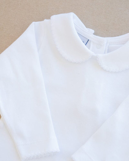 babidu | Body m/Rund Krage - Hvit | Torgunns Barneklær AS