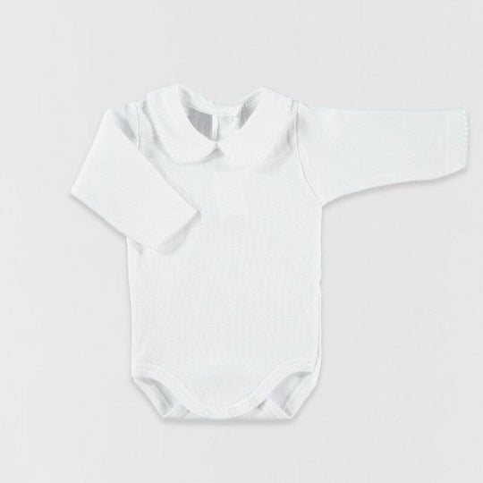babidu | Body m/Rund Krage - Hvit | Torgunns Barneklær AS