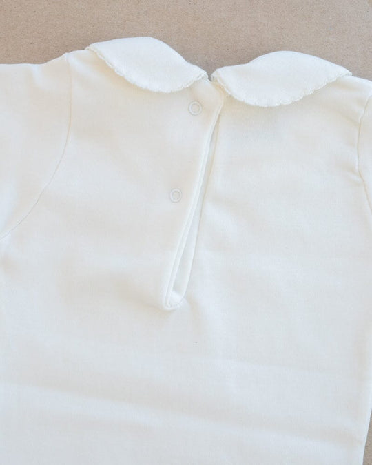 babidu | Body m/Rund Krage - Offwhite | Torgunns Barneklær AS