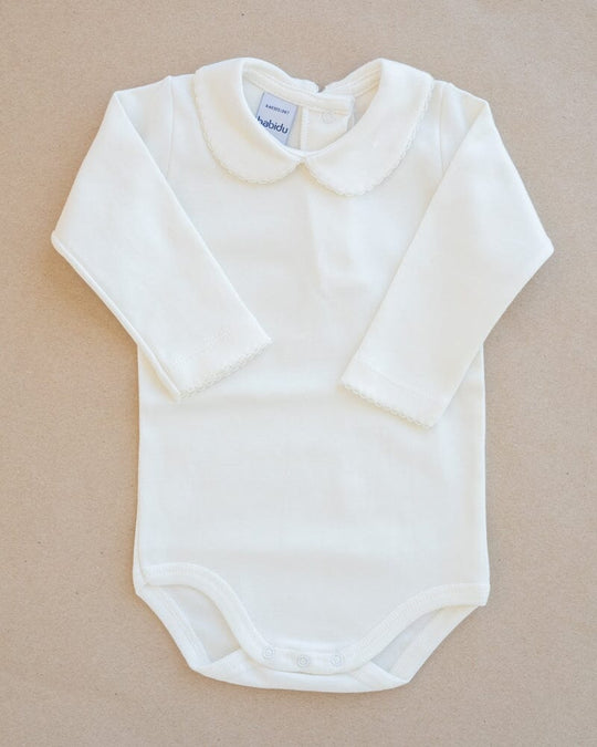 babidu | Body m/Rund Krage - Offwhite | Torgunns Barneklær AS