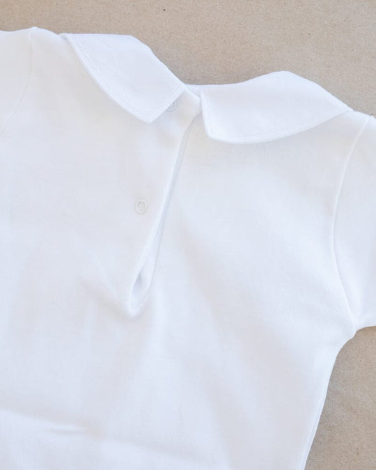 babidu | Body m/Spisskrage - Hvit | Torgunns Barneklær AS