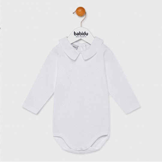 babidu | Body m/Spisskrage - Hvit | Torgunns Barneklær AS