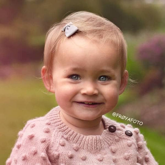 Hårspenne | Babysløyfe | Hvit | Torgunns Barneklær AS