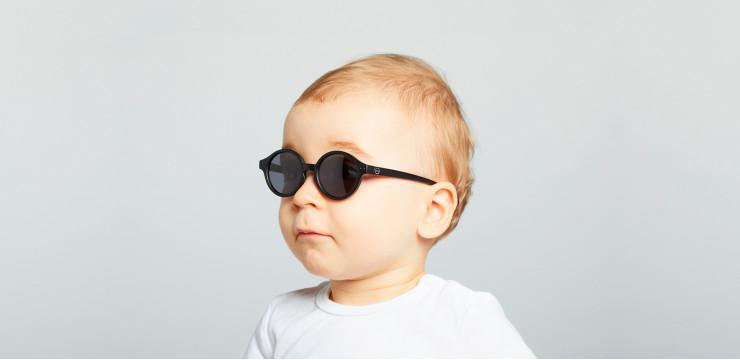 IZIPIZI Solbrille KIDS+ 3-5år - BLACK - Torgunns Barneklær