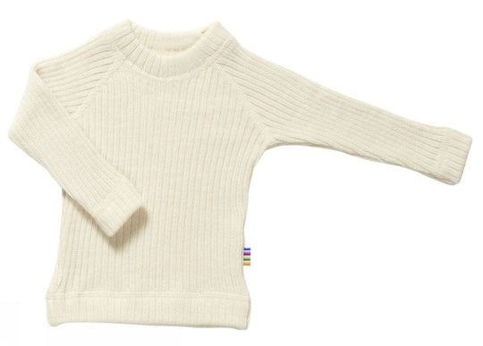 Joha Ull | Ribbestrikket Ullgenser - Natur | Torgunns Barneklær AS