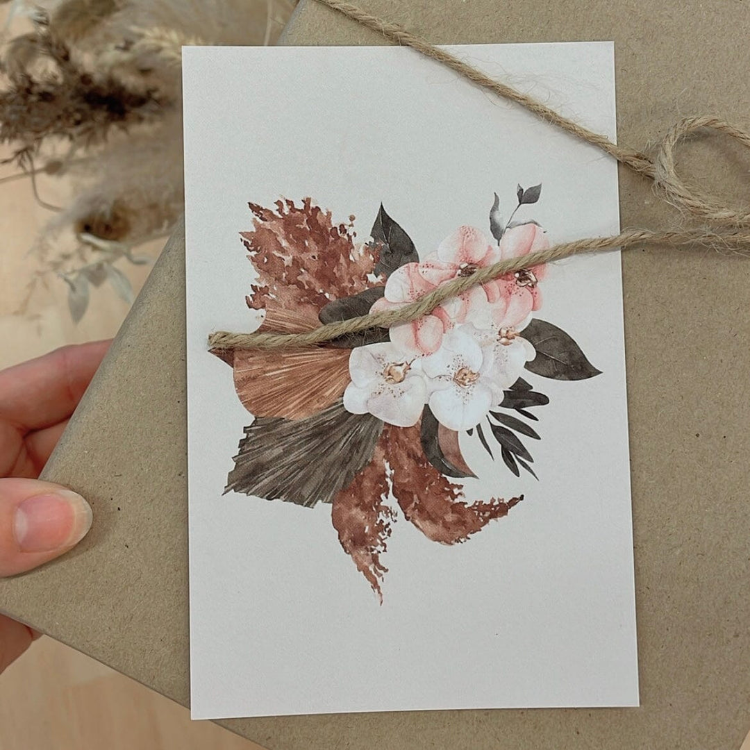 Kort | Blomst | 10x15 cm Gratulasjonskort Papirkort 