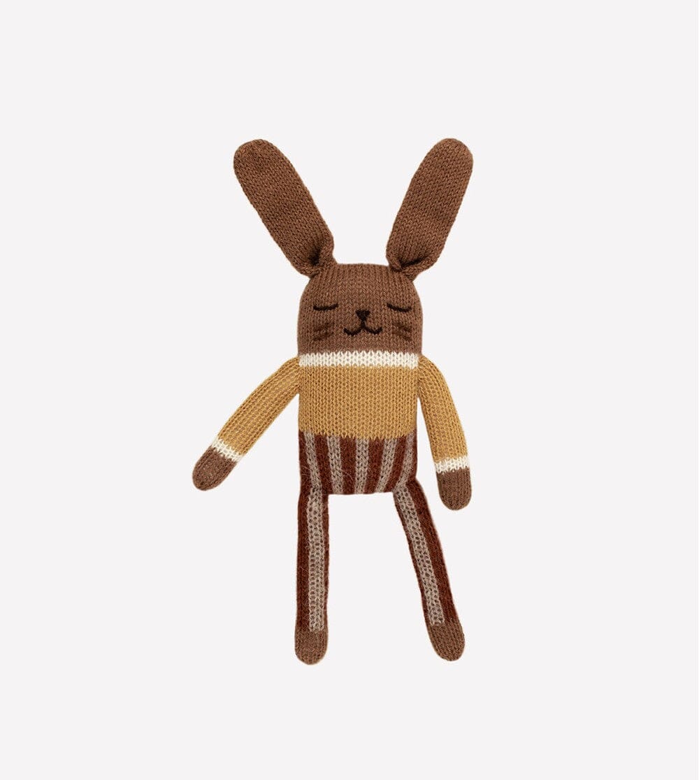 Main Sauvage Bunny Knit Toy - Sienna Striped Pants Leker Main Sauvage 