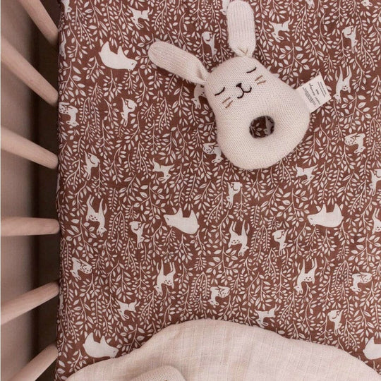 Main Sauvage Bunny Rattle - Ecru | Torgunns Barneklær AS