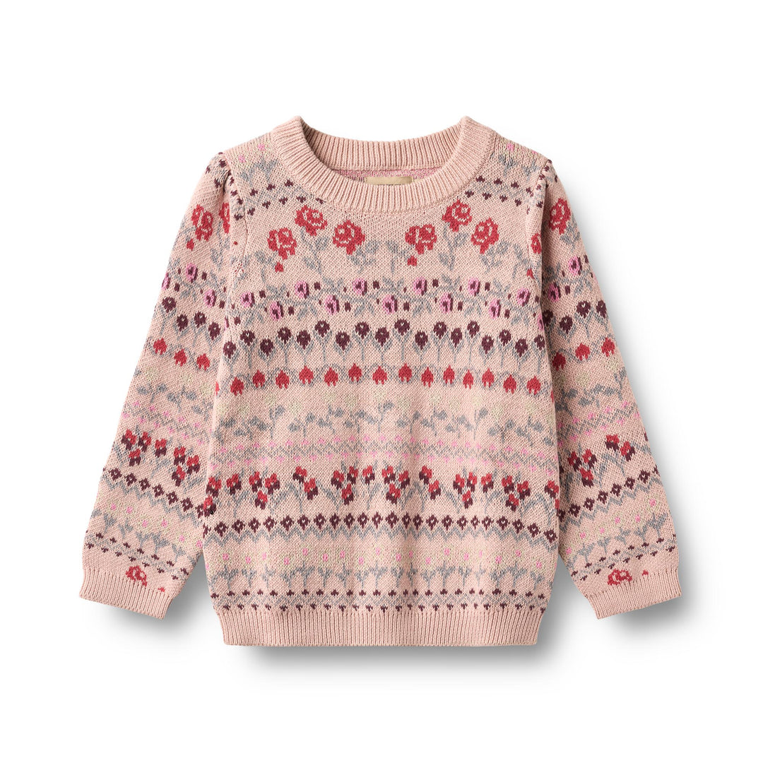 Wheat | Jacquard Pullover Mikmak - Dim Rose