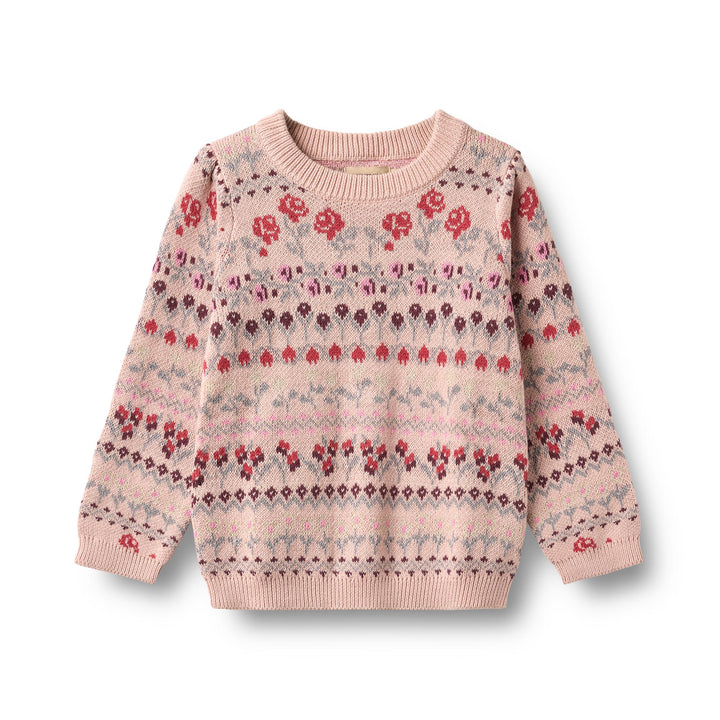 Wheat | Jacquard Pullover Mikmak - Dim Rose
