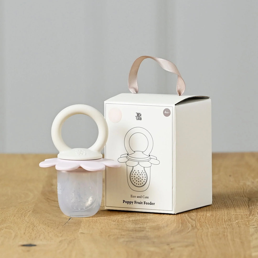 Jack o Juno | Poppy Fruit Feeder - Cream &amp; Light Pink