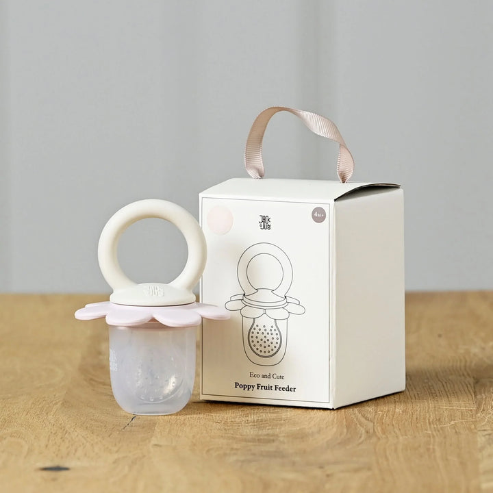 Jack o Juno | Poppy Fruit Feeder - Cream &amp; Light Pink