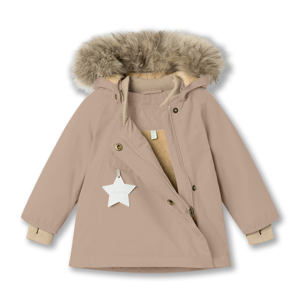 Mini A Ture | WANG vinterjakke m/Ekte pels – Savannah Tan