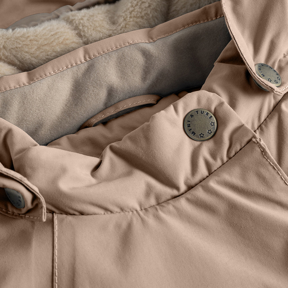 Mini A Ture | WANG vinterjakke m/Ekte pels – Savannah Tan