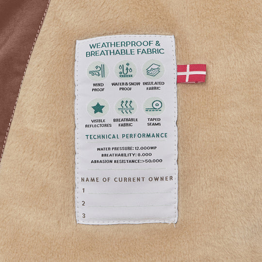Mini A Ture | WANG vinterjakke m/Ekte pels – Chestnut Brown