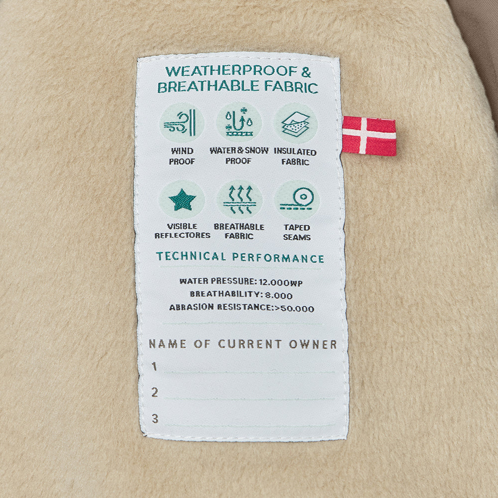 Mini A Ture | WISTI vinterdress m/Ekte pels – Morel Grey