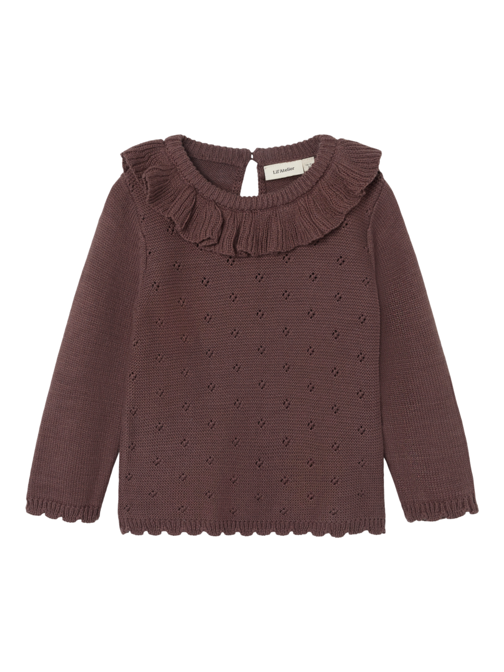 Lil' Atelier Mini LAGUNA LS KNIT - Peppercorn