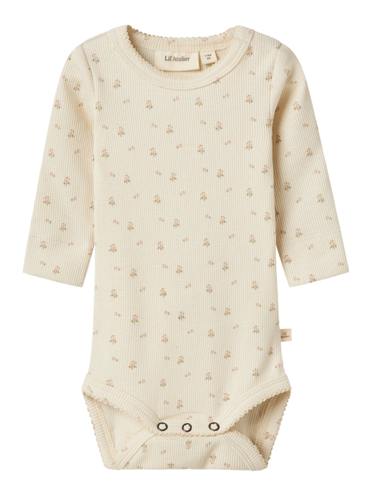 Lil' Atelier BABY GAGO LS SLIM BODY NOOS - Turtledove Flower