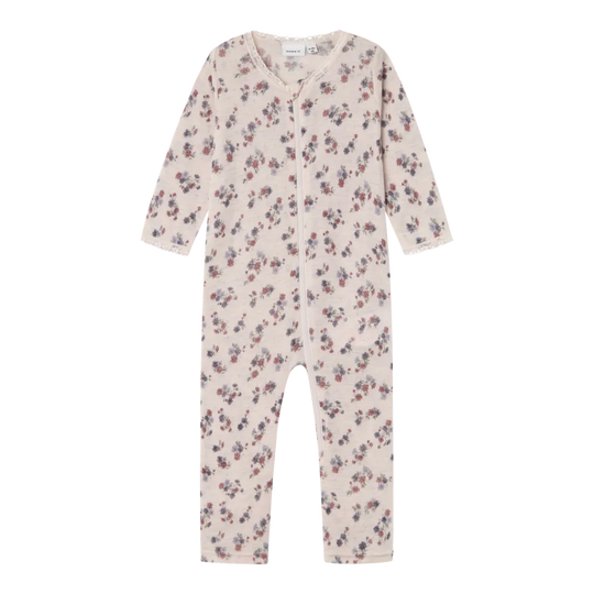 name it baby WANG WOOL NEEDLE NIGHTSUIT NOOS - Lilac Ash