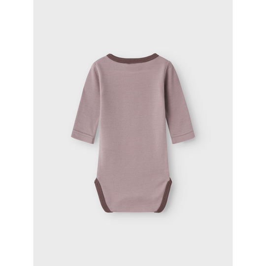 name it baby WILLIT WOOL LS BODY - Purple Dove