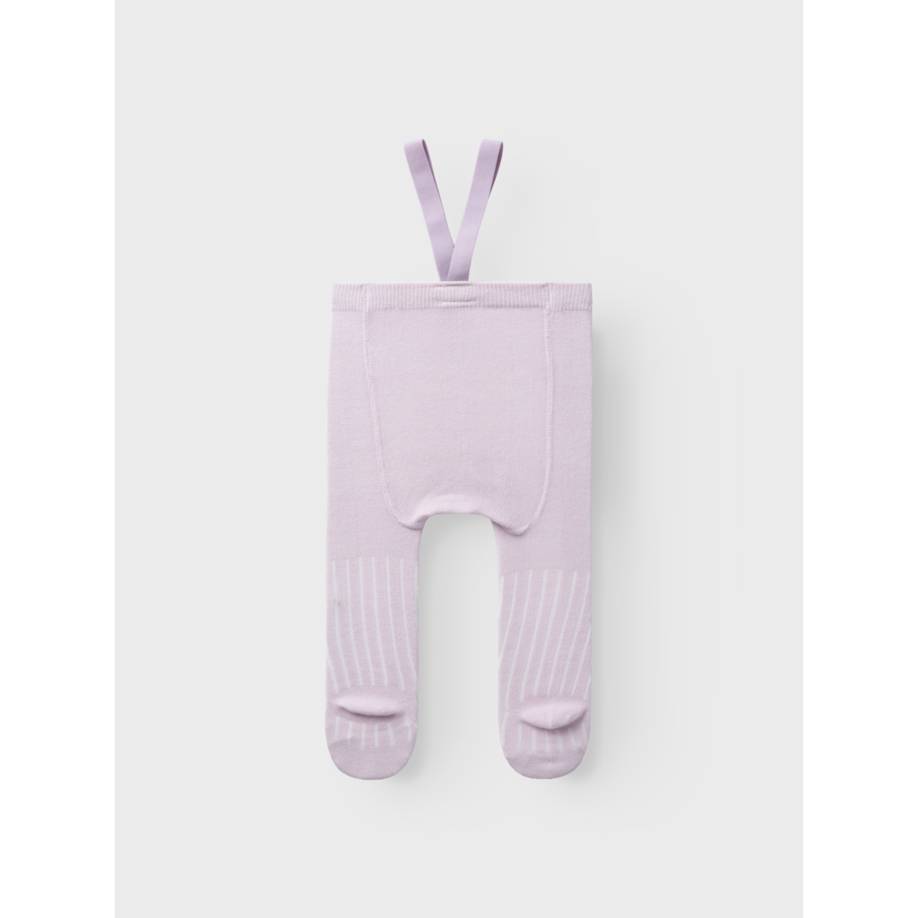 name it baby WAKMA WO/BL RIB PANTYHOSE W/SUS - Lilac Ash