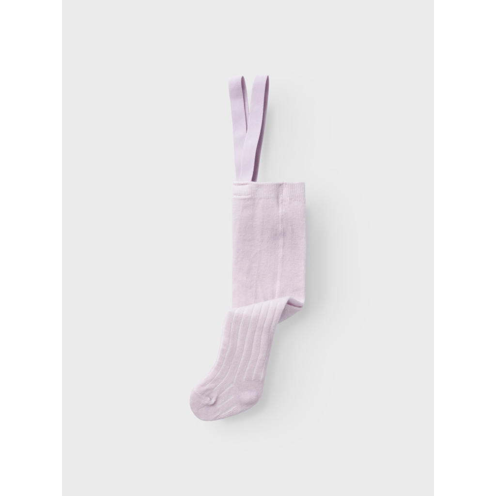 name it baby WAKMA WO/BL RIB PANTYHOSE W/SUS - Lilac Ash