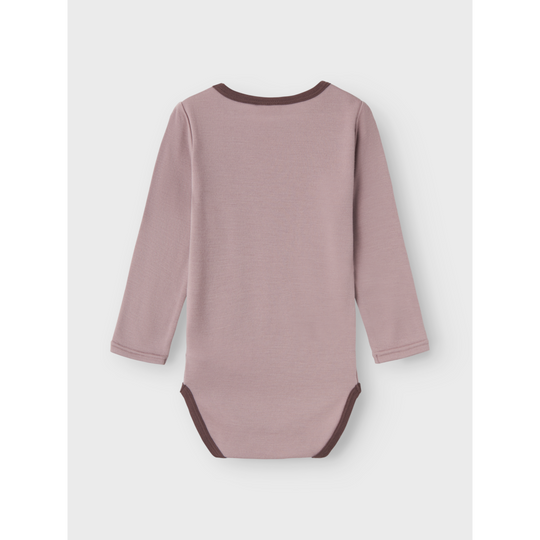 name it mini WILLIT WOOL LS BODY - Purple Dove