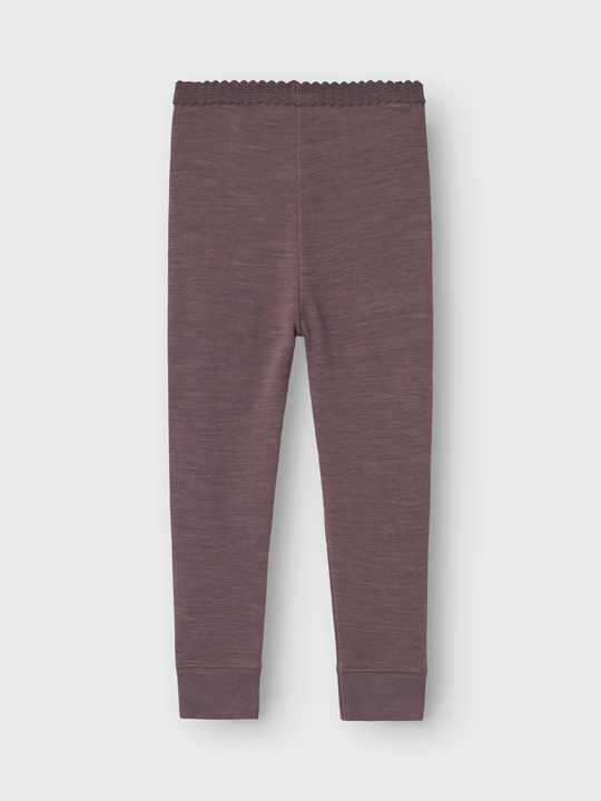 name it mini WYLA ULL/BAMBUS LEGGING - Sparrow