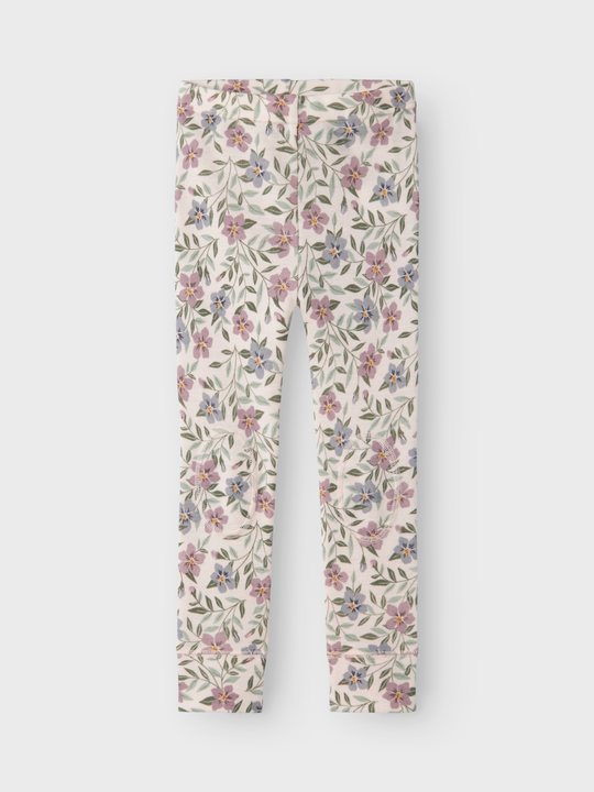 name it mini WILLOW WOOL LEGGING - Lilac Ash AOP