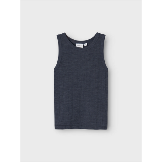 name it mini WANG WOOL NEEDLE TANK TOP NOOS - Ombre Blue