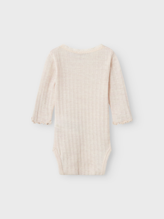 name it baby WOSSA WO/SI RIB LS BODY - Lilac Ash