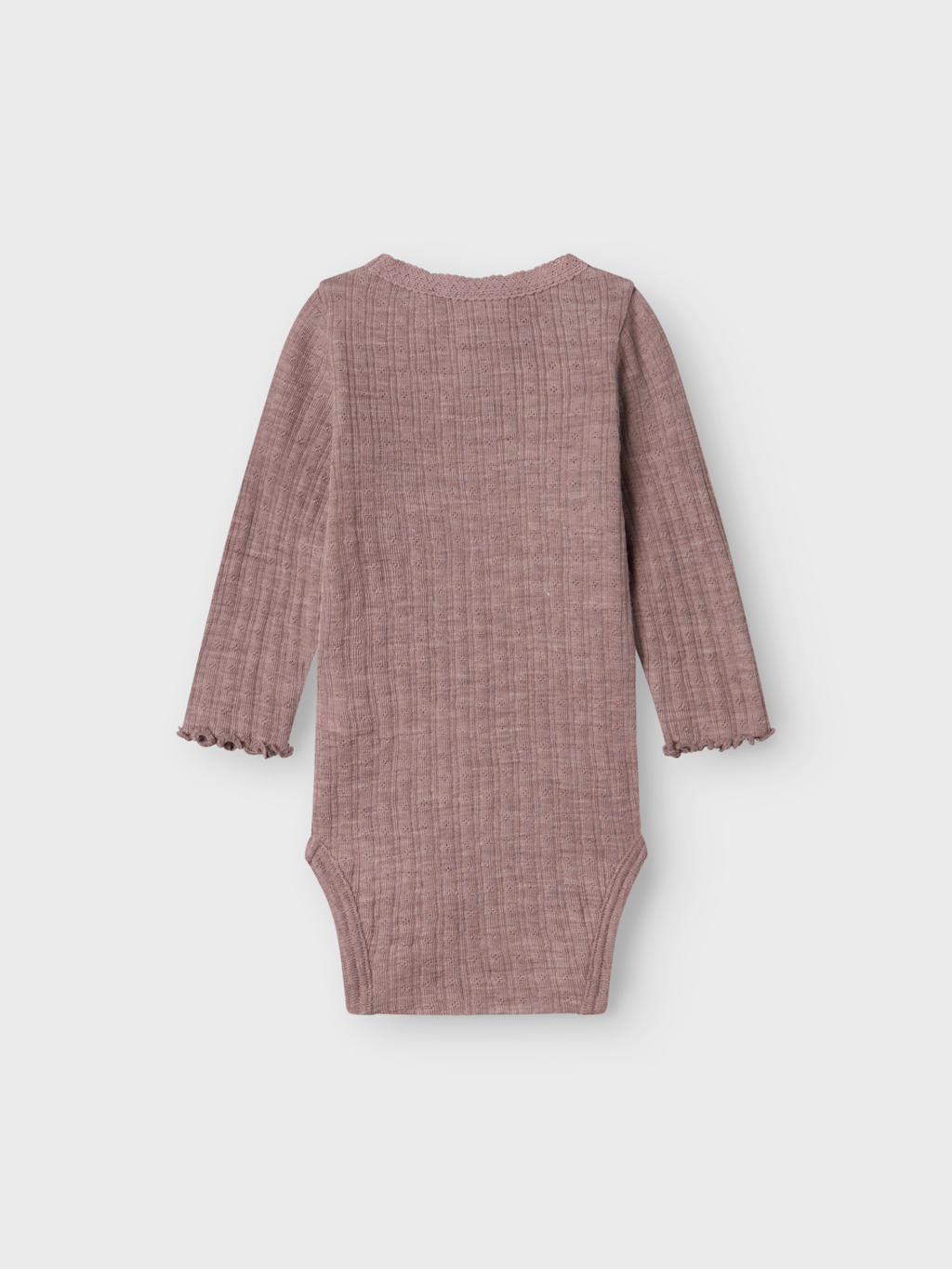 name it baby WOSSA WO/SI RIB LS BODY - Purple Dove