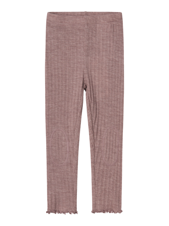 name it mini WOSSA WO/SI RIB LEGGING - Purple Dove