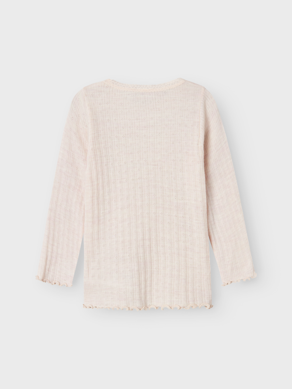 name it mini WOSSA WO/SI RIB LS TOP - Lilac Ash