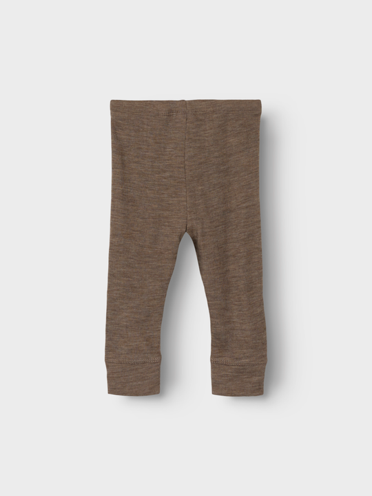 name it baby WOSSA WO/SI RIB LONGJOHN - Walnut