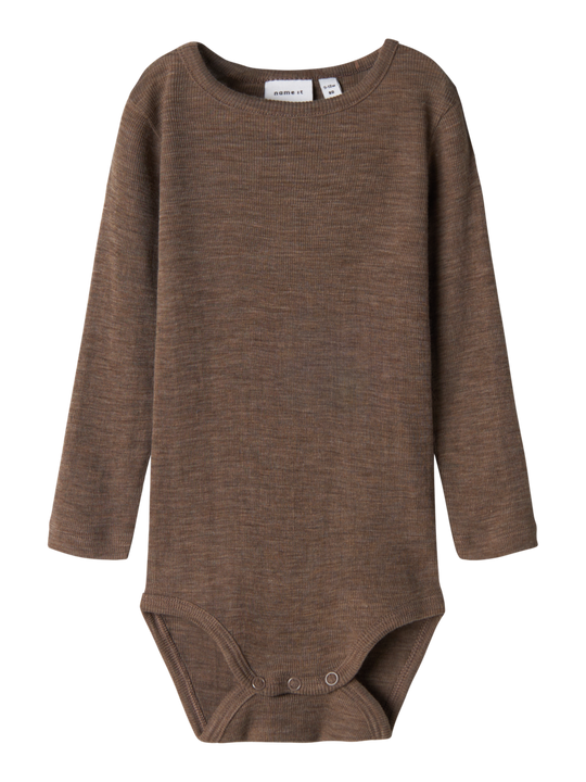 name it baby WOSSA WO/SI RIB LS BODY - Walnut