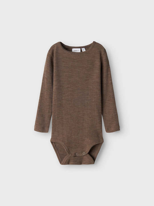 name it baby WOSSA WO/SI RIB LS BODY - Walnut