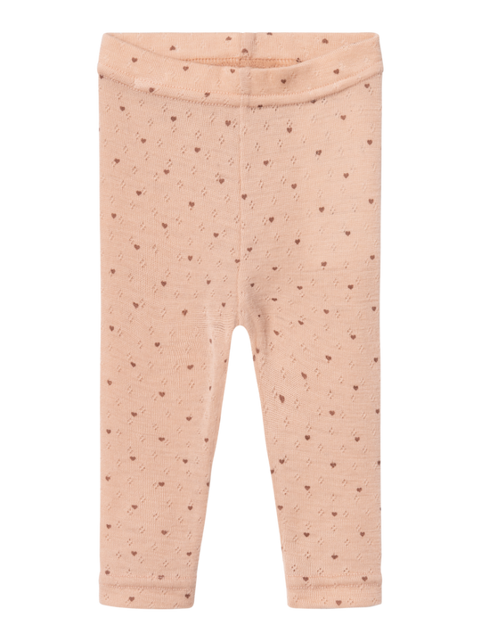 Lil' Atelier Baby NAVA WOOL LEGGINGS - Rugby Tan