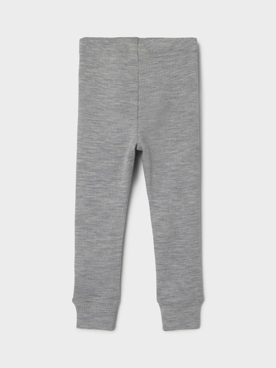 Lil' Atelier MINI FABLE WOOL LEGGINGS - Grey Melange