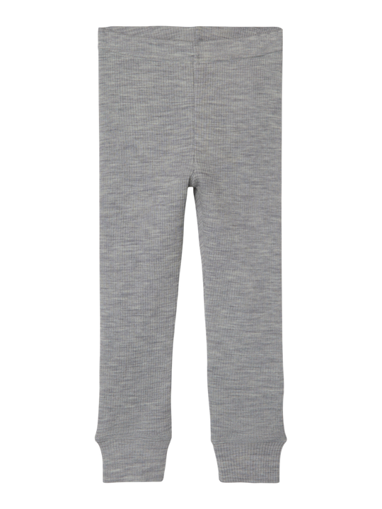 Lil' Atelier MINI FABLE WOOL LEGGINGS - Grey Melange