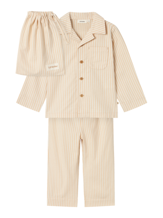 Lil' Atelier MINI SAGE PYJAMAS SET - Turtledove