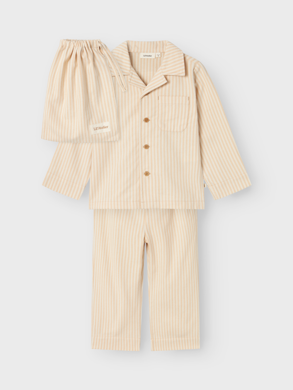 Lil' Atelier MINI SAGE PYJAMAS SET - Turtledove