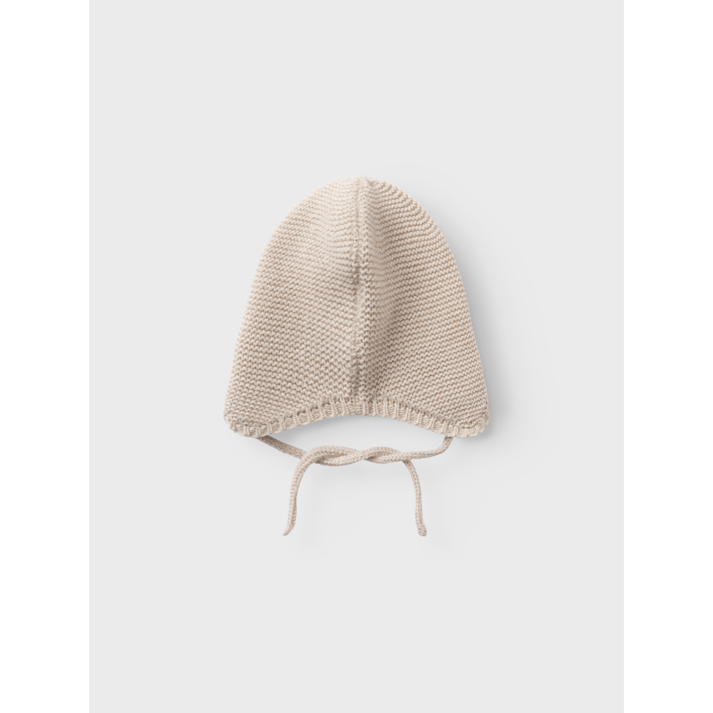 Lil' Atelier BABY GENE MIO KNIT HAT - Sandshell MELANGE