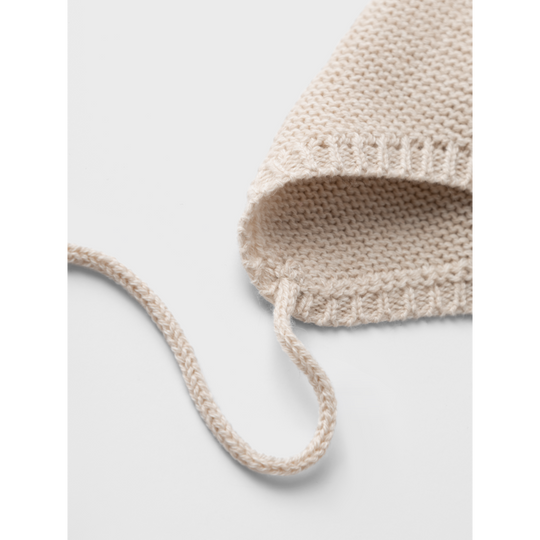 Lil' Atelier BABY GENE MIO KNIT HAT - Sandshell MELANGE