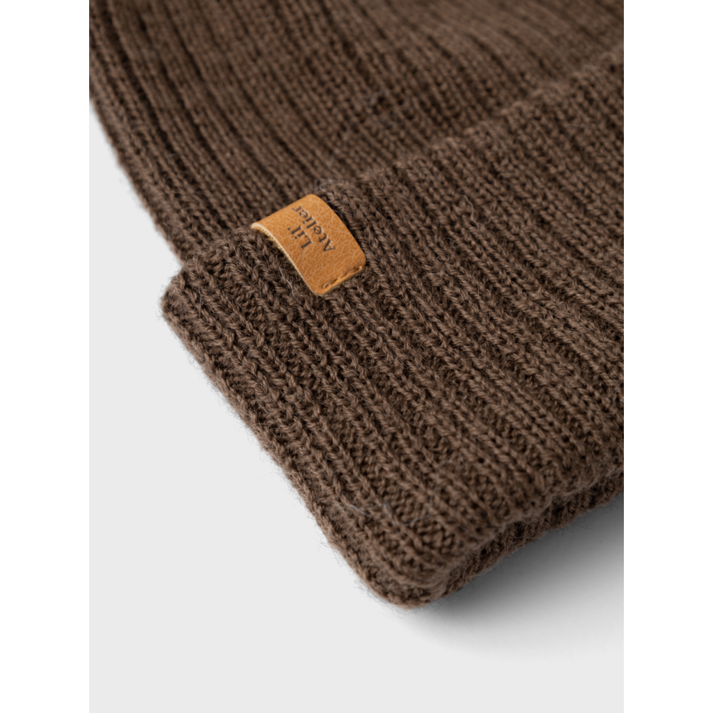 Lil' Atelier Mini NANSON KNIT HAT 1 - Dark Earth