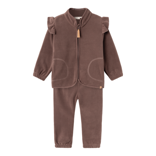 Lil' Atelier Mini LASPEKTRA FLEECE SET FO - Peppercorn