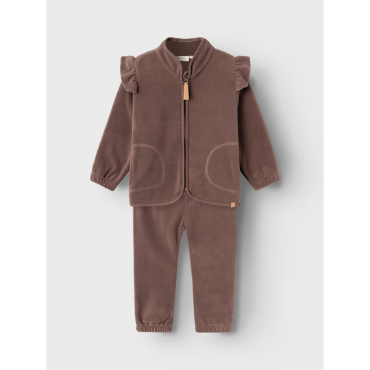 Lil' Atelier Mini LASPEKTRA FLEECE SET FO - Peppercorn