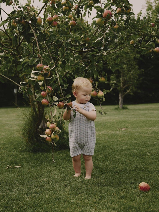 Lil' Atelier Baby JOEY SHORT LOOSE OVERALL - Bleached Sand - Torgunns Barneklær AS